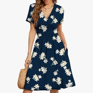 Floral Navy Dress